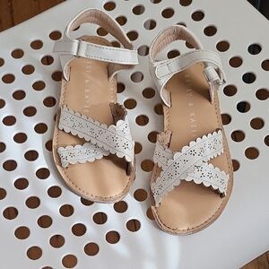 Kelly & Katie Cream Kids Sandals